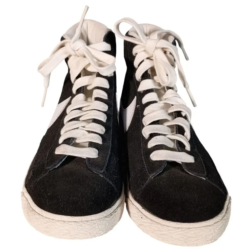 Nike Blazer Mid Boys Size 4Y Black Athletic Casual Shoes Sneakers DA4672-001